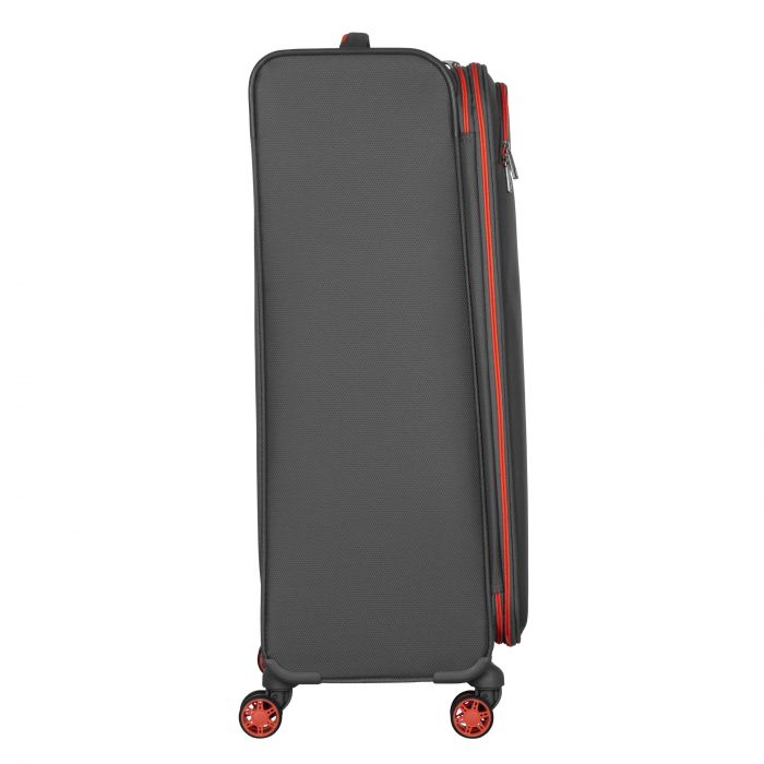 Валіза 2E, Trek, поліестер, велика, 97/117л, TSA, 4 колеса, EXP, сірий