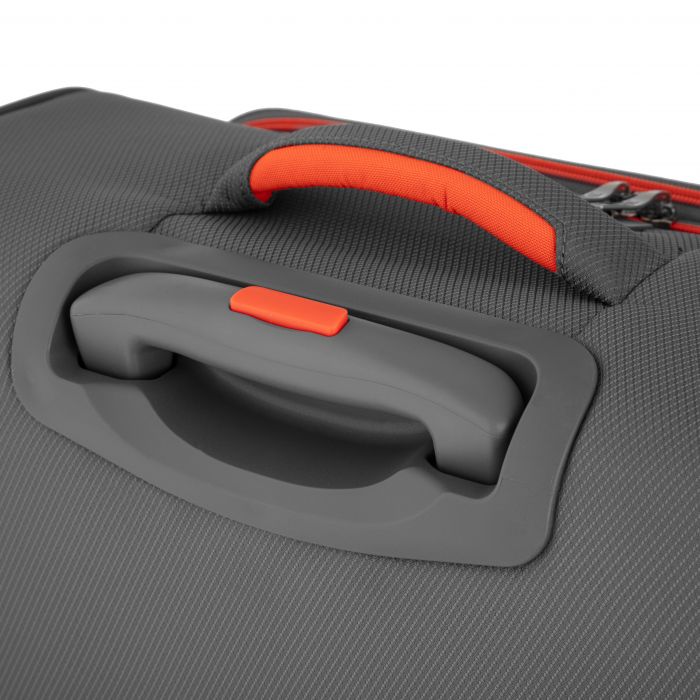 Валіза 2E, Trek, поліестер, середня, 64/78л, TSA, 4 колеса, EXP, сірий