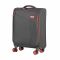 Валіза 2E, Trek, поліестер, мала, 35л, TSA, 4 колеса, сірий