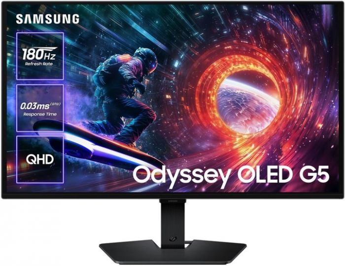 Монітор Samsung 27" Odyssey G50D HDMI, DP, USB, MM, IPS, 2560x1440, 180Hz, 1ms