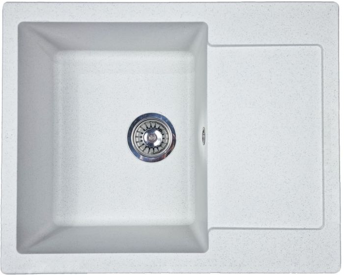 Мийка кухонна Adamant Minimal, штучний камінь, прямокут., з крилом, 615х495х200мм, чаша - 1, врізна, Old stone