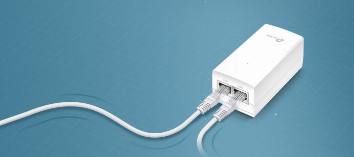 Інжектор PoE TP-LINK POE2412G 1xGE, 1xGE PoE, 12Вт, Пасивний