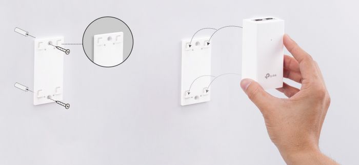 Інжектор PoE TP-LINK POE2412G 1xGE, 1xGE PoE, 12Вт, Пасивний