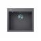 Мийка кухонна Adamant Univer, штучний камінь, квадрат, без крила, 560х500х200мм, чаша - 1, врізна, сірий