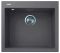 Мийка кухонна Adamant Univer, штучний камінь, квадрат, без крила, 560х500х200мм, чаша - 1, врізна, сірий