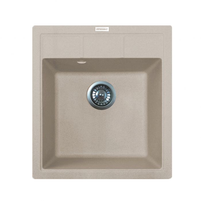 Набір кухонна Adamant Brick, штучний камінь, квадрат, без крила, 460x515x200мм, чаша - 1, врізна, Avena + змішувач та дозатор