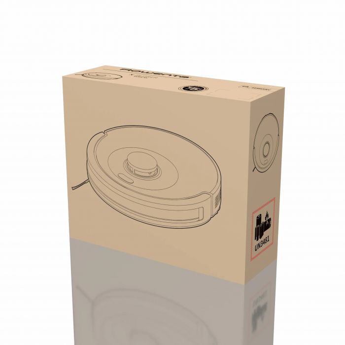 Робот-пилосос Rowenta миючий X-Plorer Serie 85, 6000ПаВт, h=9.7см, 0.26л, конт пил -0.29л, автон. робота до 270хв, чорний