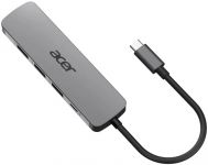 Хаб Acer 5in1 USB-С > 3xUSB-A3.0/HDMI/USB-C, 0.15м, сірий