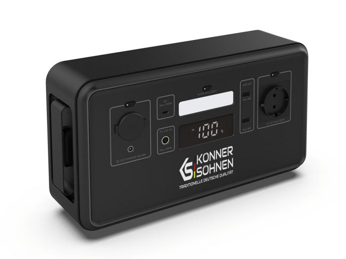 Портативна електростанція Konner&Sohnen KS 500PS, 500Вт, 448Вт·год, LifePo4, 230В, Bluetooth, 4.9кг