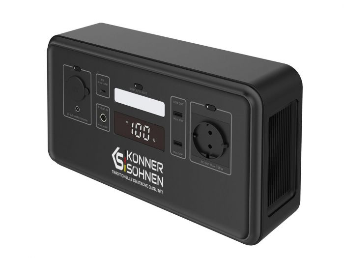 Портативна електростанція Konner&Sohnen KS 500PS, 500Вт, 448Вт·год, LifePo4, 230В, Bluetooth, 4.9кг