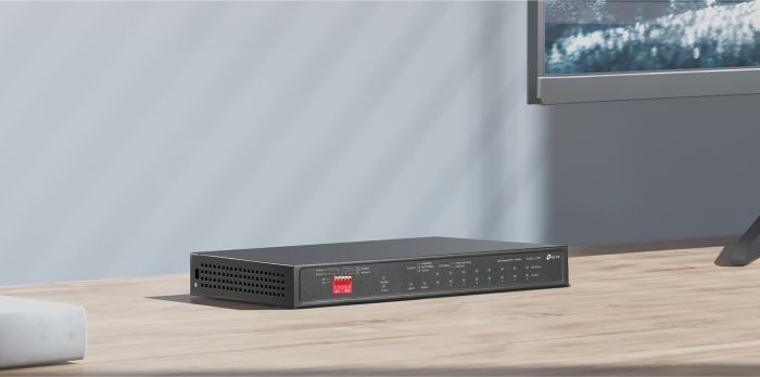 Комутатор TP-LINK  TL-SG1210PP 10xGE (PoE), 1xSFP, 123Вт, Некерований