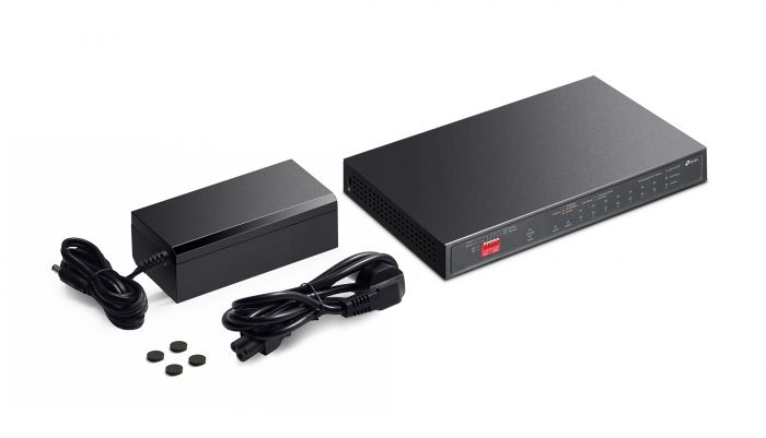 Комутатор TP-LINK  TL-SG1210PP 10xGE (PoE), 1xSFP, 123Вт, Некерований