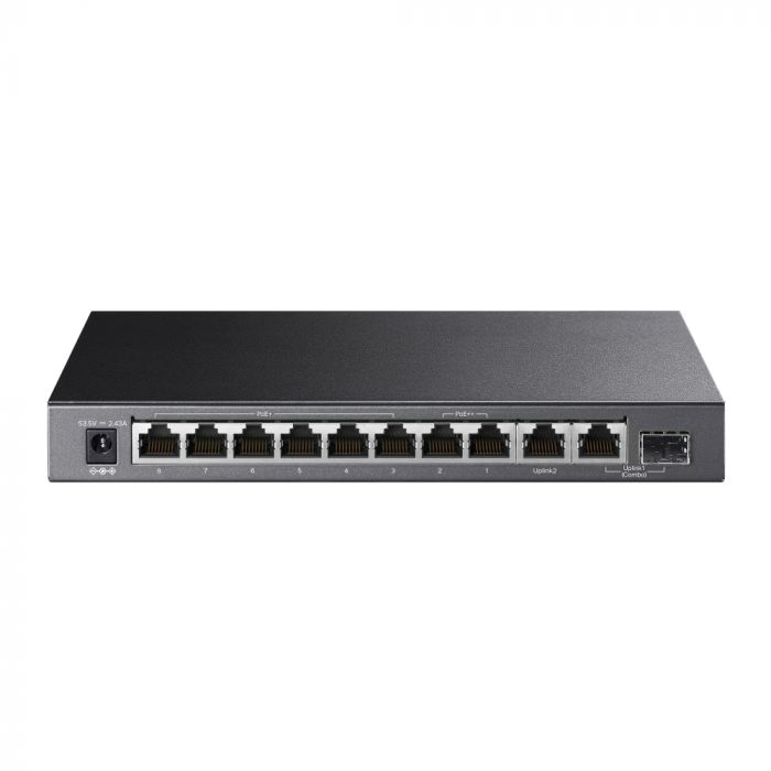 Комутатор TP-LINK  TL-SG1210PP 10xGE (PoE), 1xSFP, 123Вт, Некерований