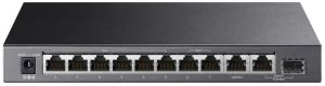 Комутатор TP-LINK  TL-SG1210PP 10xGE (PoE), 1xSFP, 123Вт, Некерований