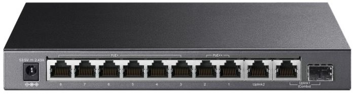 Комутатор TP-LINK  TL-SG1210PP 10xGE (PoE), 1xSFP, 123Вт, Некерований
