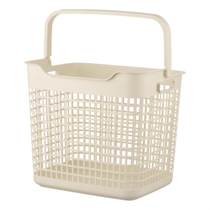 Кошик для білизни ARDESTO 38x29.5x33см, 26л, пластик PP, бежевий