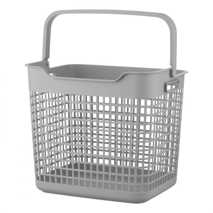 Кошик для білизни ARDESTO 38x29.5x33см, 26л, пластик PP, сірий