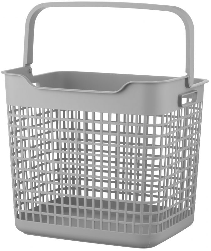 Кошик для білизни ARDESTO 38x29.5x33см, 26л, пластик PP, сірий
