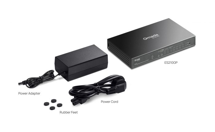 Комутатор TP-LINK ES210GP 9xGE (8xPoE), 1xSFP/RJ45. 63W, WebSmart