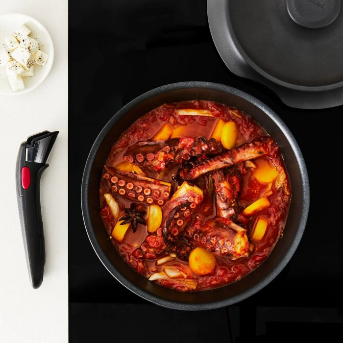 Набір посуду Tefal Ingenio Inspiration, 6 предметів, алюміній, скло, бакеліт, чорний