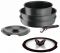 Набір посуду Tefal Ingenio Inspiration, 6 предметів, алюміній, скло, бакеліт, чорний