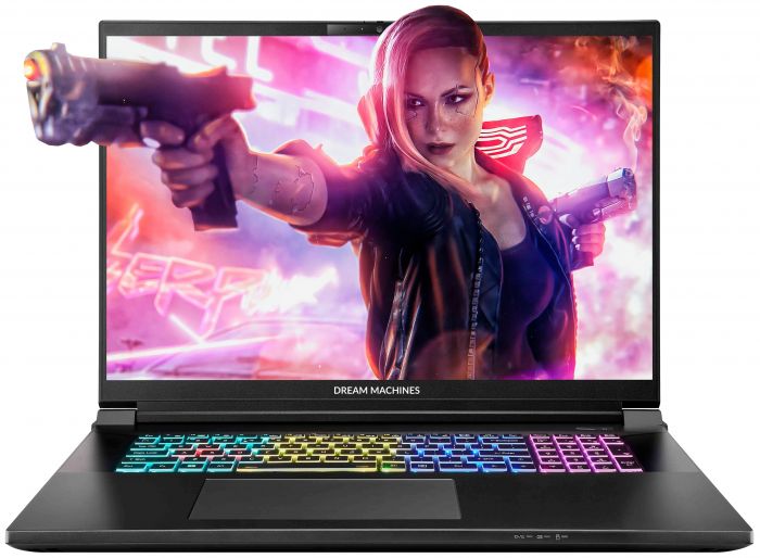 Ноутбук Dream Machines RX5070Ti-18 18WQXGA IPS, Intel U9-275HX, 32GB, F2TB, NVD5070Ti-12, DOS, чорний