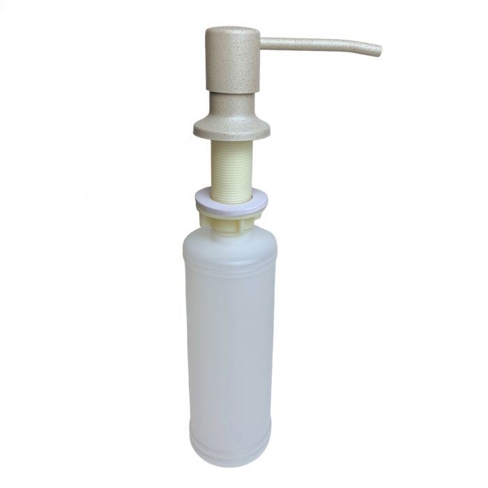 Набір кухонний Adamant Ovum, штучний камінь, овальна, з крилом, 615х495х200мм, чаша - 1, врізна, Avena + змішувач та дозатор