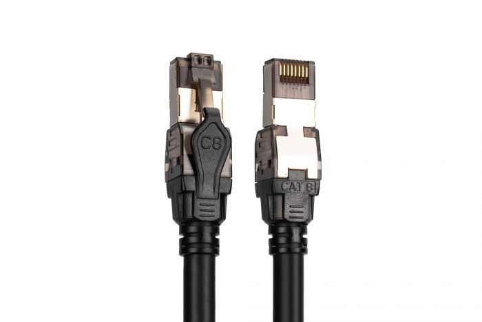 Патч-корд DIGITUS CAT 8.1 S-FTP, 0.5м, AWG 24/7, LSZH, чорний