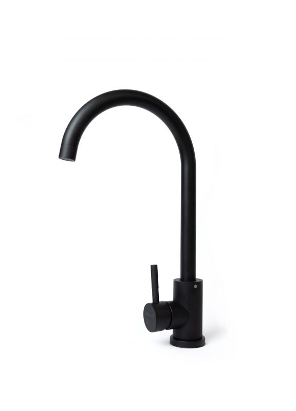 Набір кухонний Adamant Horizon, штучний камінь, прямокут., з крилом, 780х495х230мм, чаша - 1, врізна, антрацит + змішувач + дозатор + ополіскувач склянок + коландер