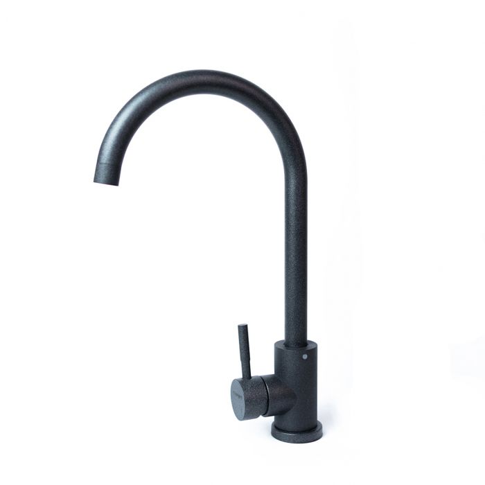 Набір кухонний Adamant Horizon Medium, штучний камінь, прямокут., з крилом, 700х500х230мм, чаша - 1, врізна, графіт + змішувач