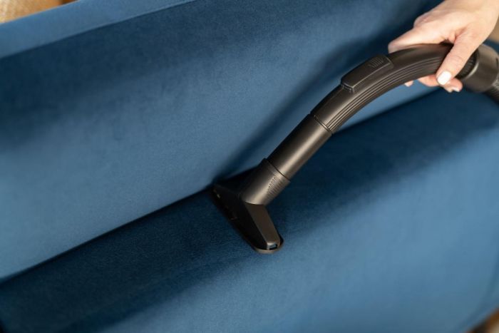 Пилосос Gorenje мішковий, 750Вт, конт пил -3л, HEPA, телескоп трубка, синій