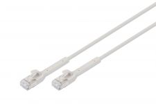 Патч-корд DIGITUS CAT 6a S-FTP, 3м, AWG 32/7, Cu, TPE-LSZH, гнучкий, сірий