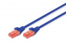 Патч-корд DIGITUS CAT 6 UTP, 0.25м, AWG 26/7, Cu, LSZH, синій