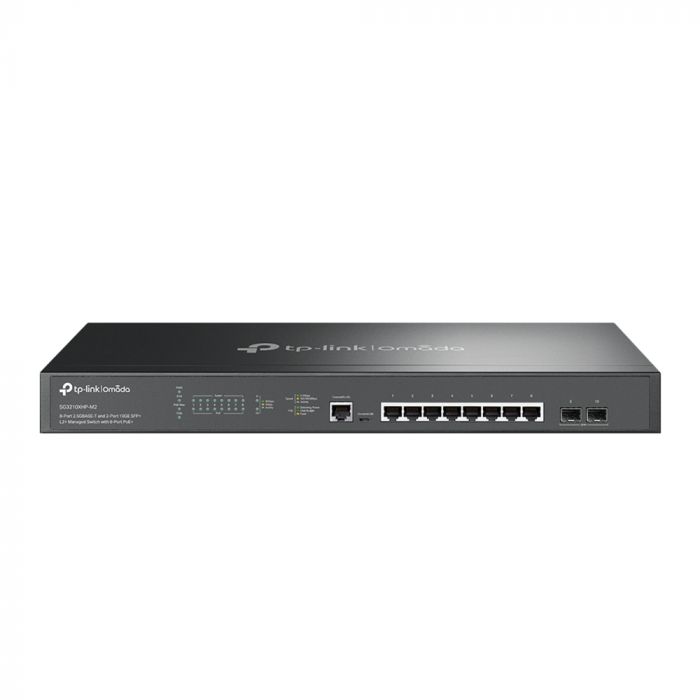 Комутатор TP-LINK SG3210XHP-M2 8x2.5GE (8xPoE), 2x10GE SFP+, 240Вт, Керований L2