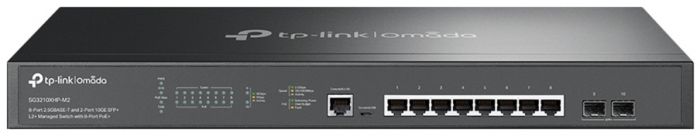 Комутатор TP-LINK SG3210XHP-M2 8x2.5GE (8xPoE), 2x10GE SFP+, 240Вт, Керований L2