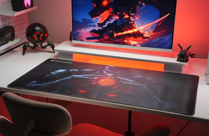 Ігрова поверхня GravaStar WARRIOR, XL (900х450х3мм), чорний