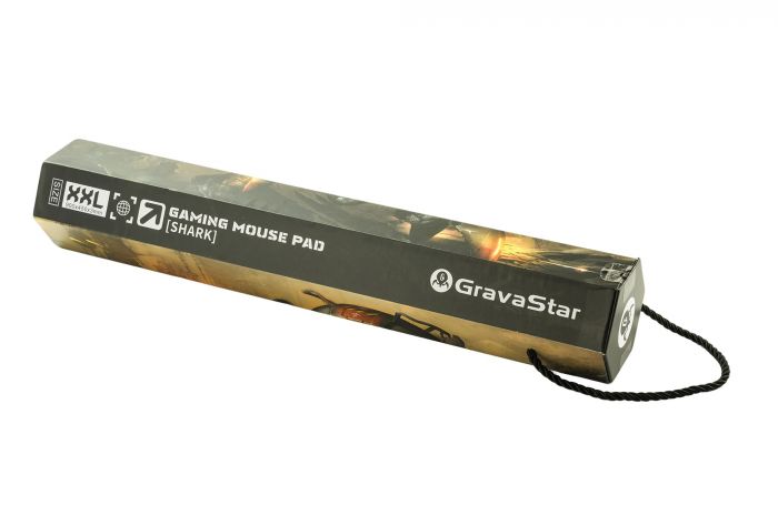 Ігрова поверхня GravaStar SHARK, XL (900х450х3мм), чорний