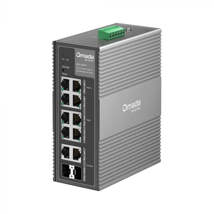 Промисловий комутатор TP-LINK IES210GPP 8xGE (PoE), 120W, 2xGE/SFP, WebSmart