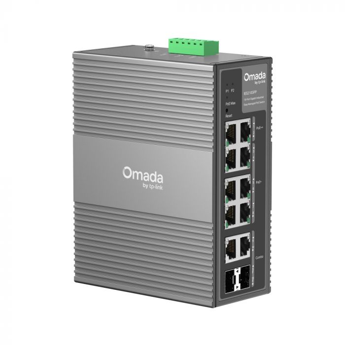 Промисловий комутатор TP-LINK IES210GPP 8xGE (PoE), 120W, 2xGE/SFP, WebSmart
