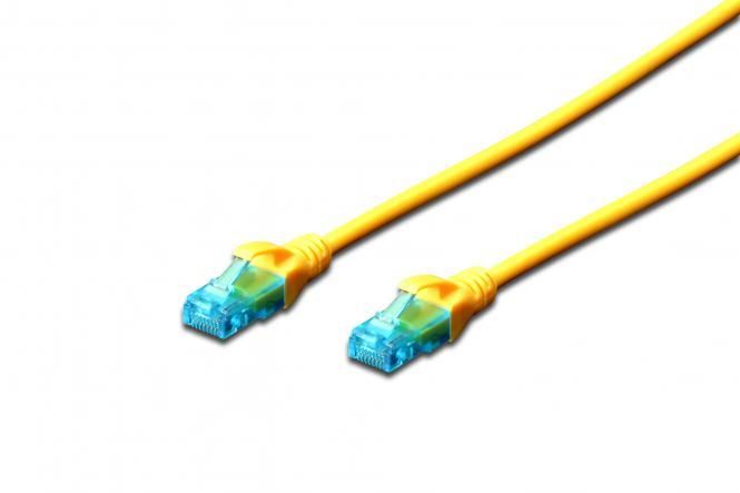 Патч-корд 2E CAT 5e, UTP, 3м, 26AWG, RJ45, 7/0.16, Cu, LSZH, жовтий