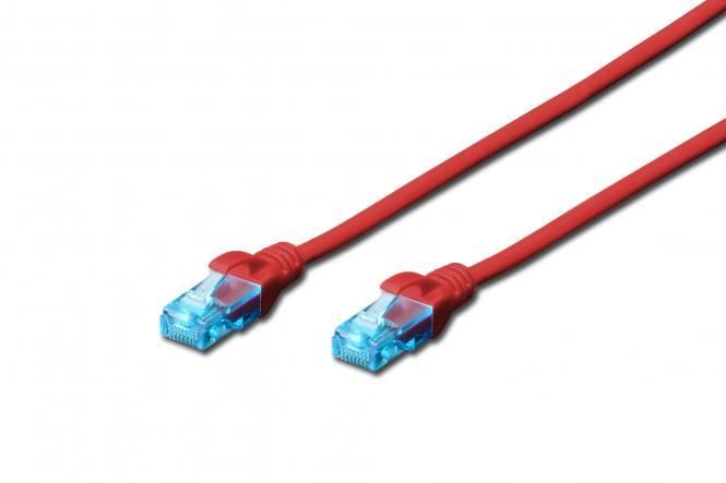 Патч-корд 2E CAT 5e, UTP, 2м, 26AWG, RJ45, 7/0.16, Cu, LSZH, червоний