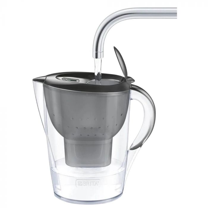 Фільтр-глечик Brita Marella XL Memo MXPro 3.5л (2л очищеної води) з фільтр-картриджем, сірий