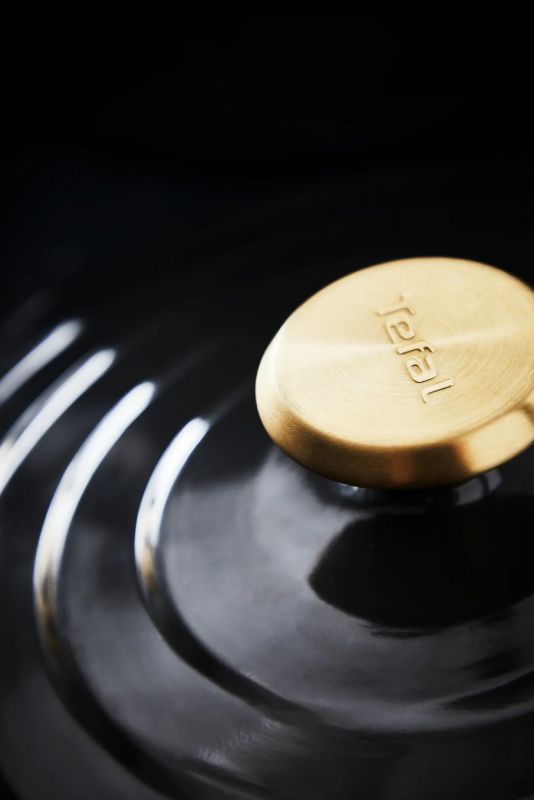 Каструля Tefal Air, з кришкою, 3.1л, алюміній, чорний