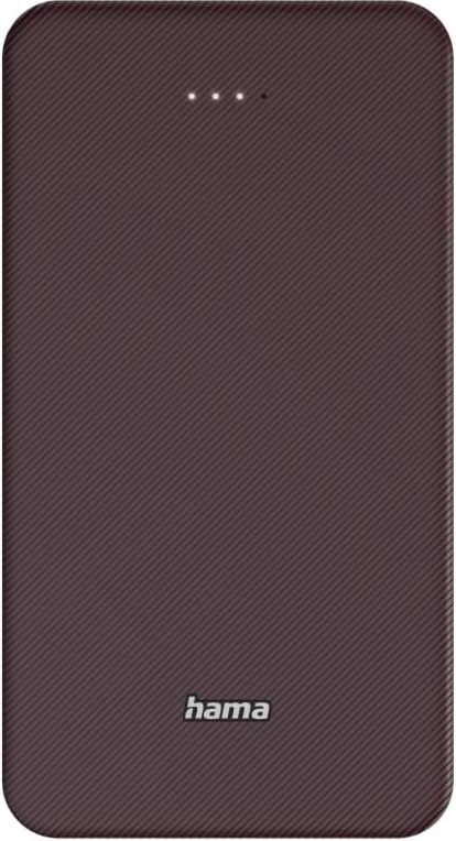 Акумулятор портативний літій-іонний Power Bank Hama 20000 мА·год, USB-C, USB-A, plum