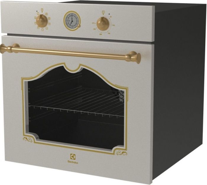 Духова шафа Electrolux електрична Rococo, 72л, A, конвекція, телескопічні напрямні, шампань