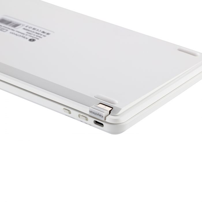 Клавіатура механічна Keychron J1 82Key, K pro Red, WL/BT/USB-A, QMK, Hot-swap, EN/UKR, RGB, білий