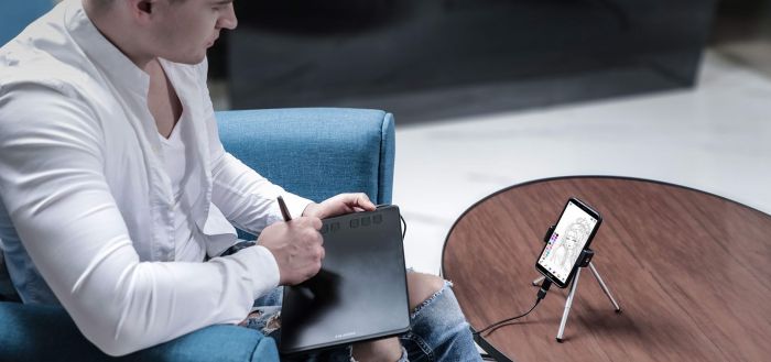 Графічний планшет Huion 6.3"x3.9" H640P, microUSB, чорний