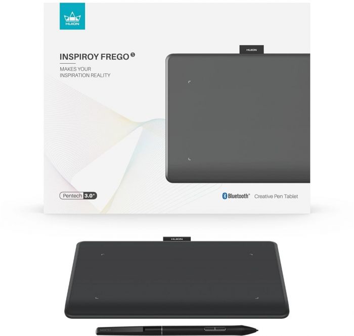 Графічний планшет Huion 10.5"x6.25" Inspiroy Frego M, BT, USB-C, чорний