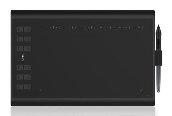 Графічний планшет Huion 10"x6.2" H1060P, MicroUSB, чорний