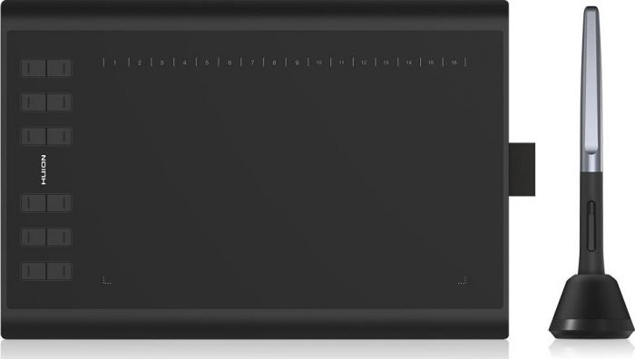 Графічний планшет Huion 10"x6.2" H1060P, MicroUSB, чорний